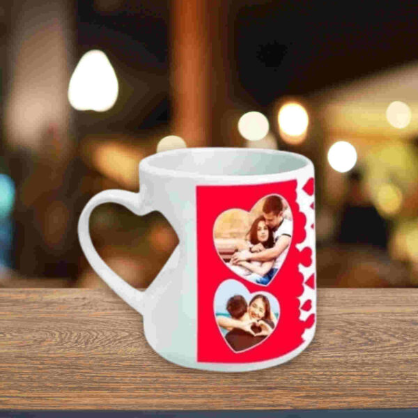 Cut Heart Handle Coffee Mug